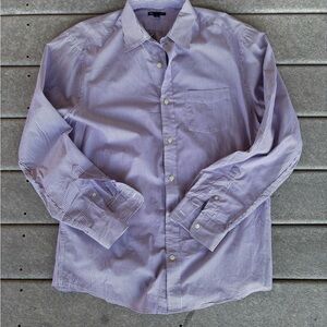 GAP Men's Purple Striped Button Up Dress Shirt